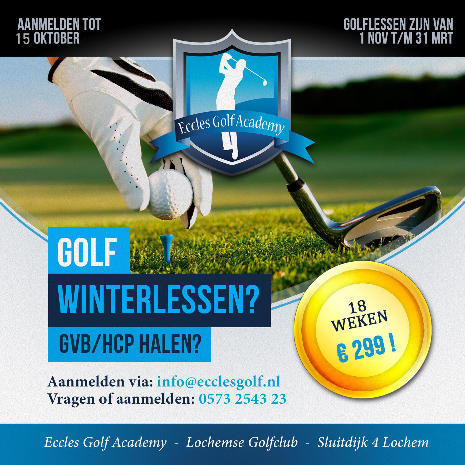 Yes! De winterlessen starten weer op 1 november!